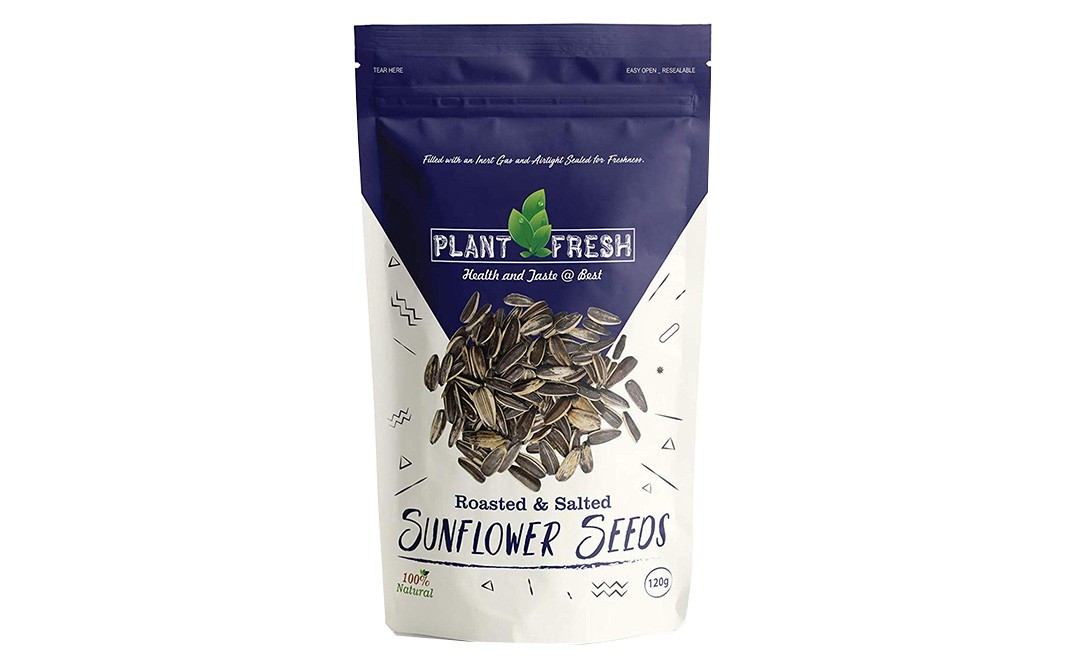 Plant Fresh Roasted & Salted Sunflower Seeds   Pack  120 grams